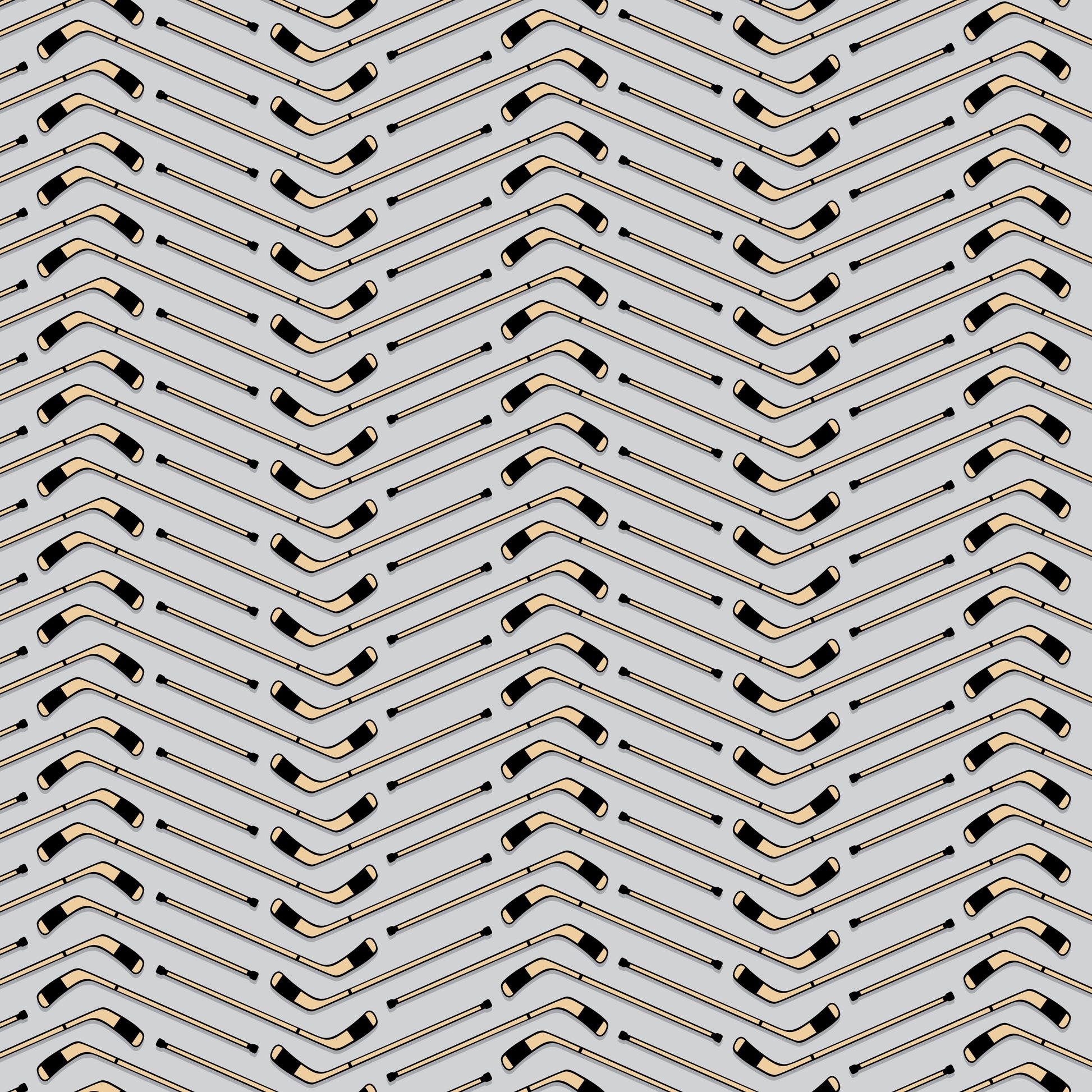 Hockey Sticks Patterned Vinyl Sheet