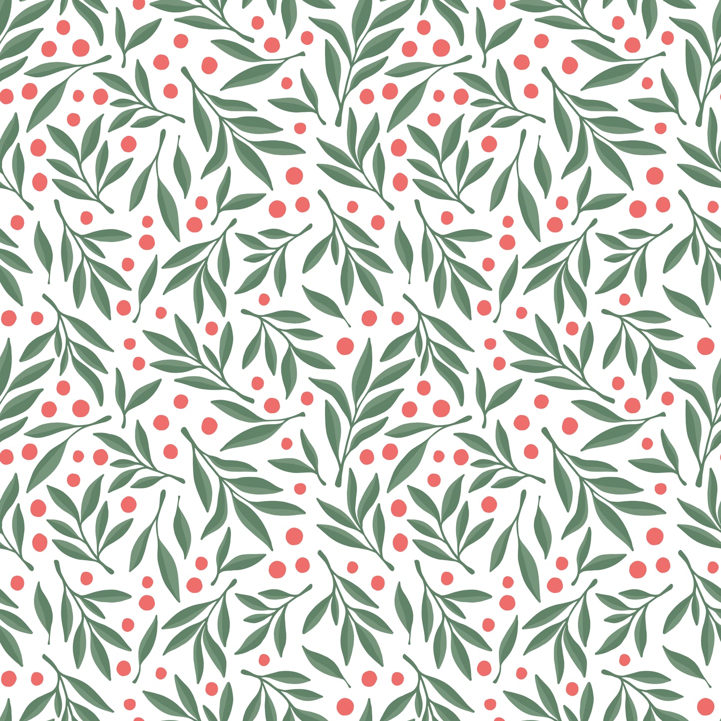 Holiday Greenery 12x12 Patterned Vinyl Sheet
