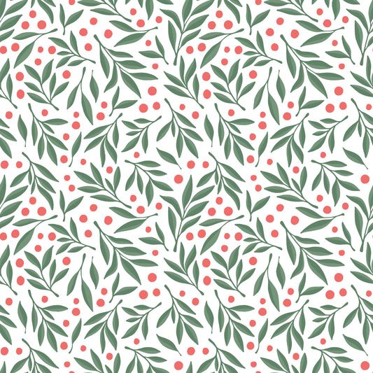 Holiday Greenery 12x12 Patterned Vinyl Sheet