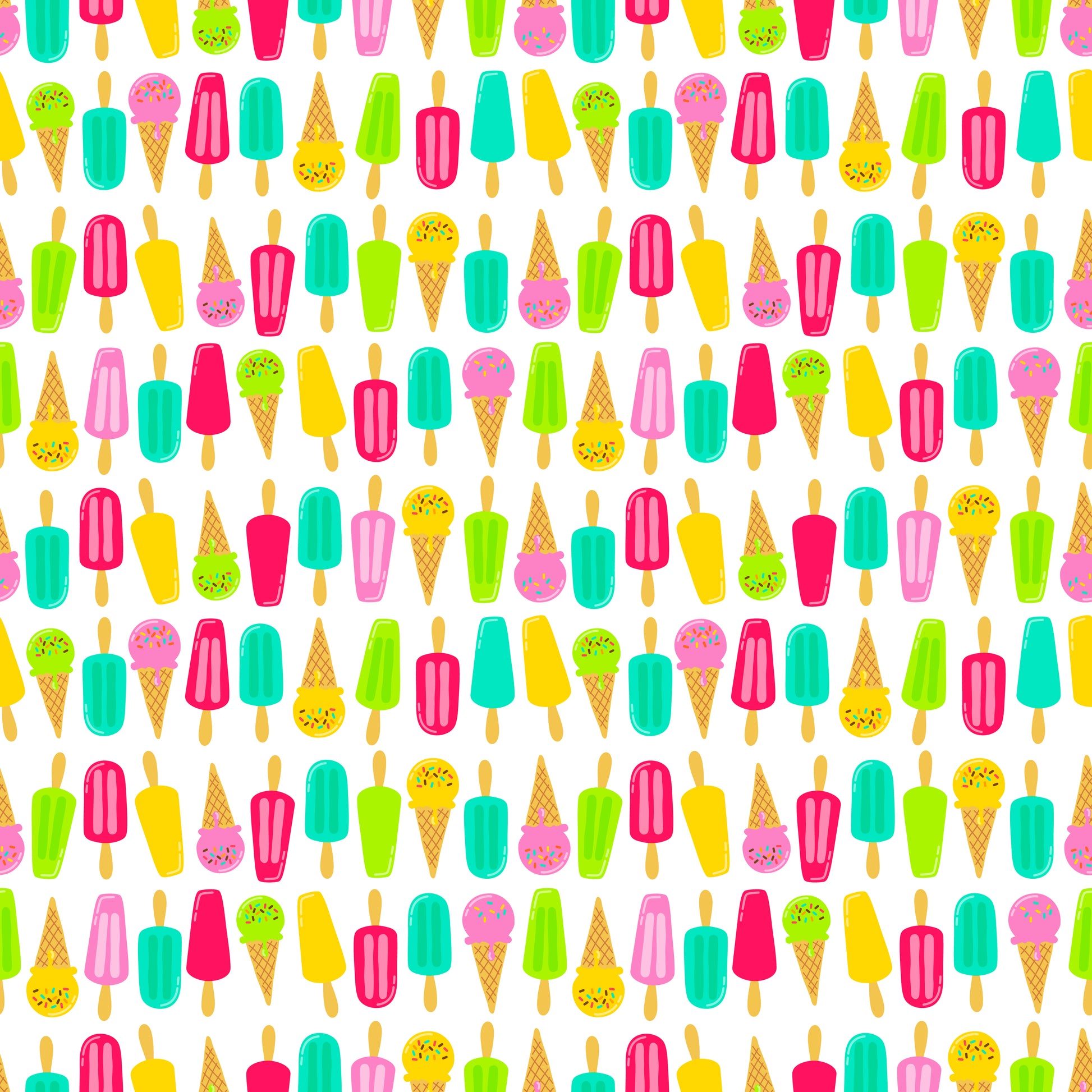 Ice Cream Dreams 12x12 Patterned Vinyl Sheet