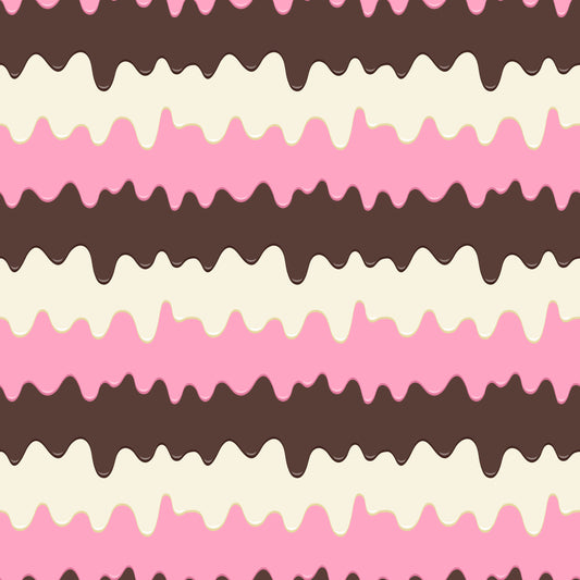 Ice Cream Drips 12x12 Patterned Vinyl Sheet