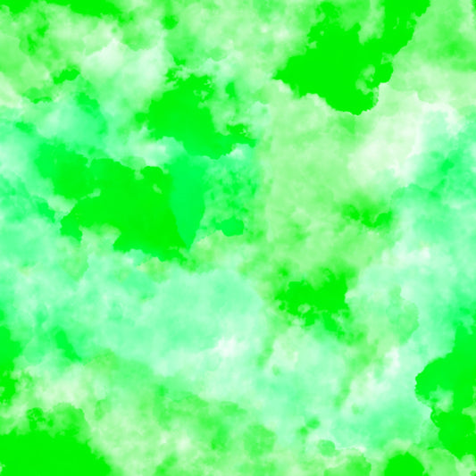 Neon Green Clouds Patterned Vinyl Sheet