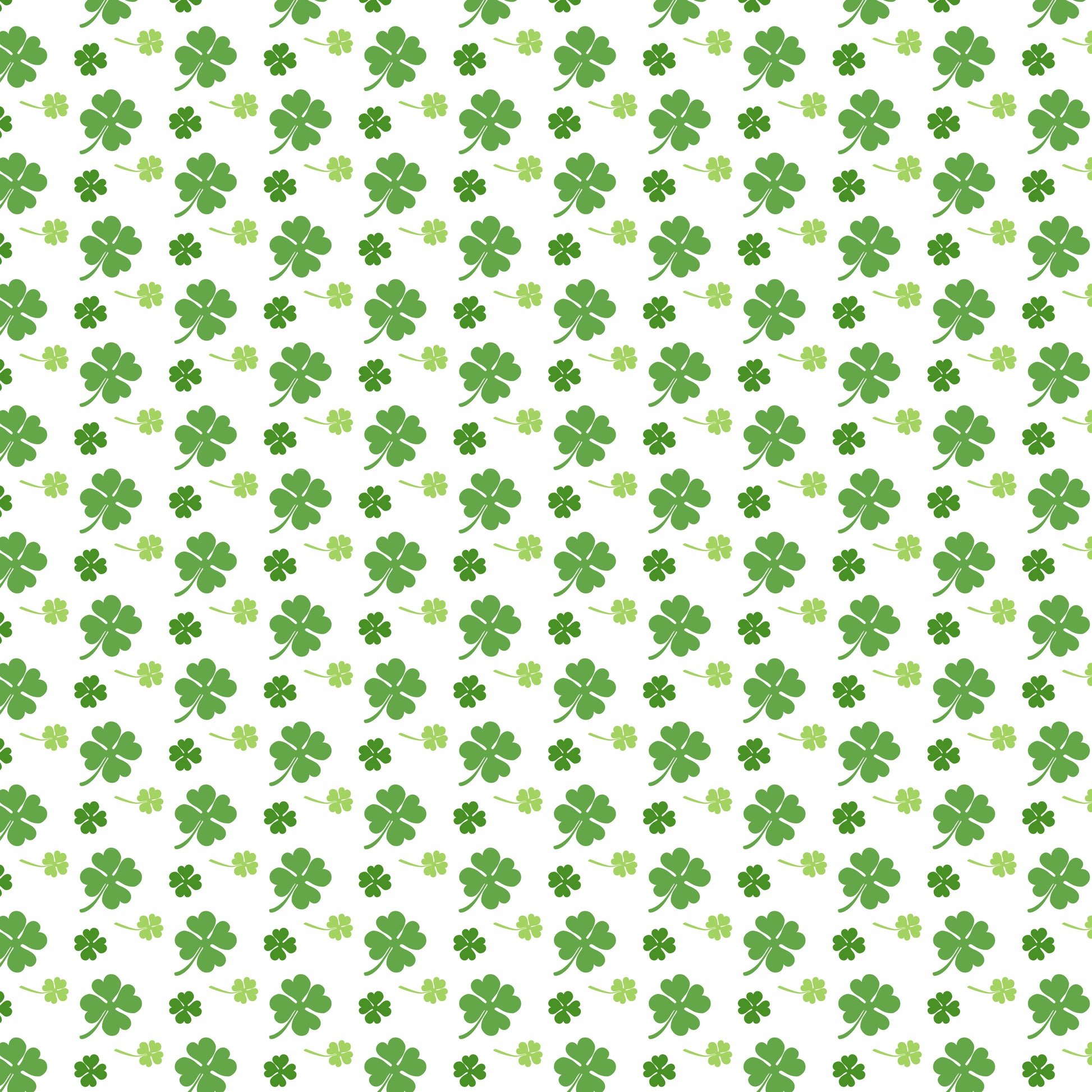 Big & Little Shamrocks Patterned Vinyl Sheet