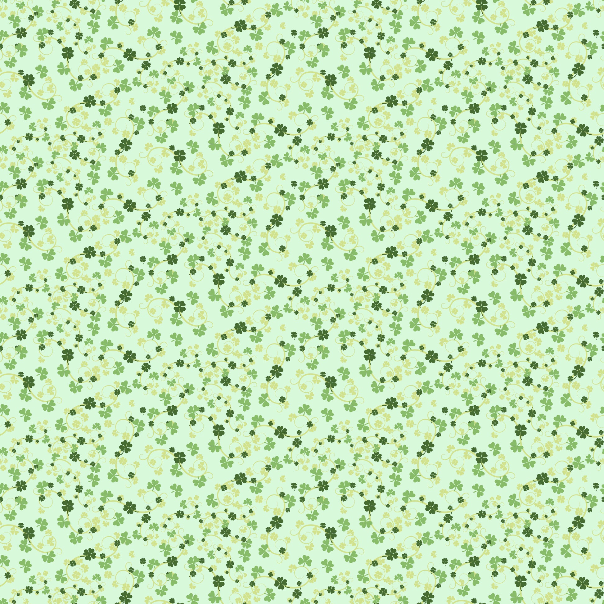 Mini Shamrocks Patterned Vinyl Sheet