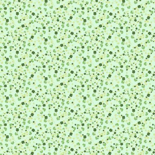 Mini Shamrocks Patterned Vinyl Sheet