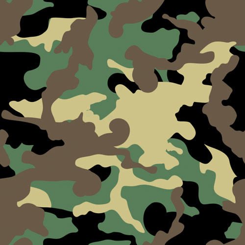 Camouflage 12x12 Patterned Vinyl Sheet