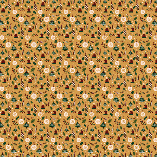 Christmas Ornaments 12x12 Patterned Vinyl Sheet