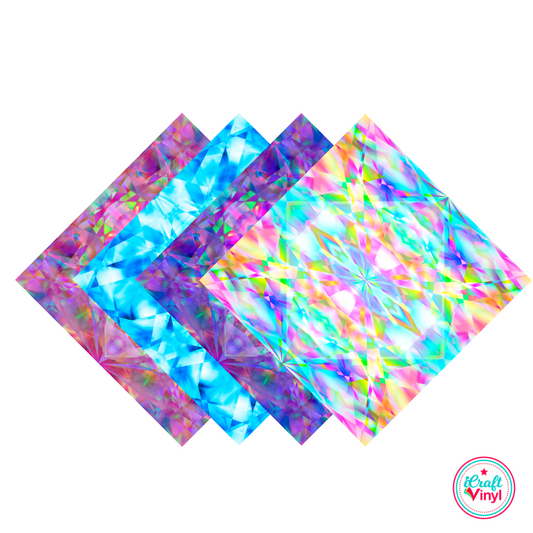 Kaleidoscope Gems Patterned HTV Pack