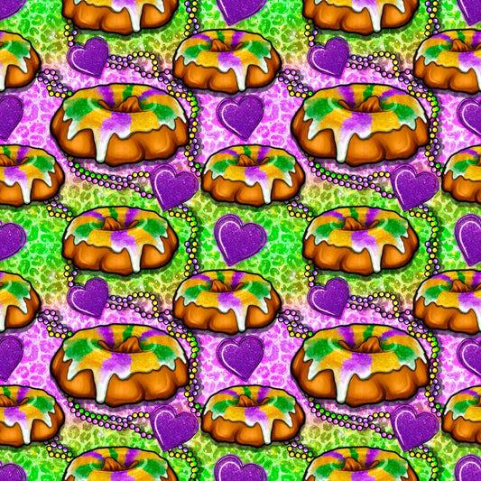 King Cakes 12x12 Patterned Vinyl Sheet