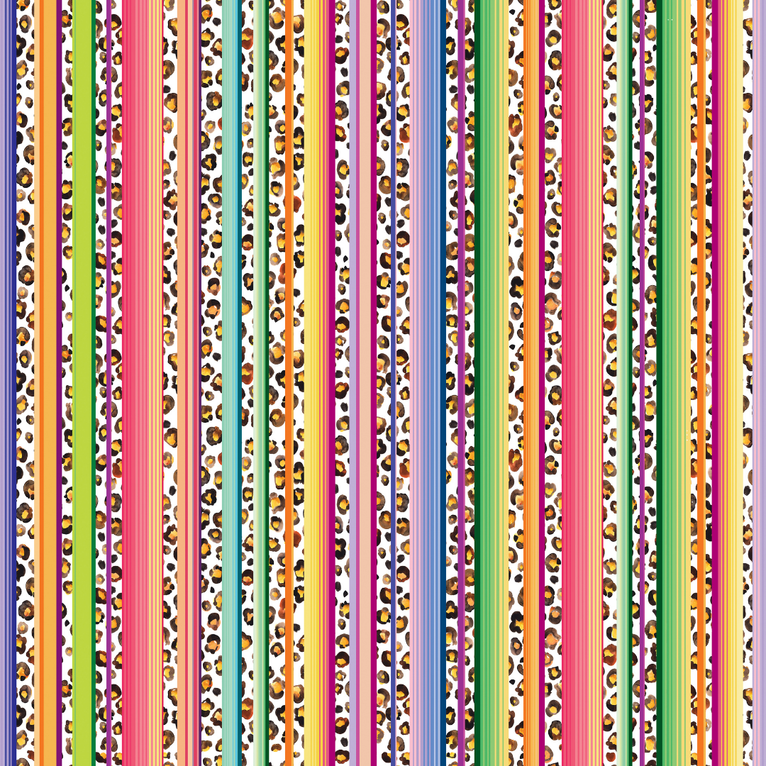 Leopard Serape Light Patterned Vinyl Sheet