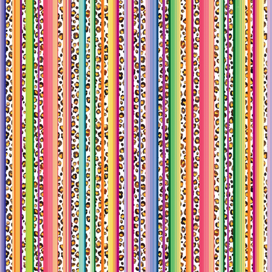 Leopard Serape Light Patterned Vinyl Sheet