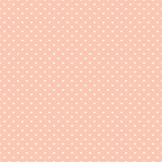 Light Pink Mini Hearts 12x12 Patterned Vinyl Sheet