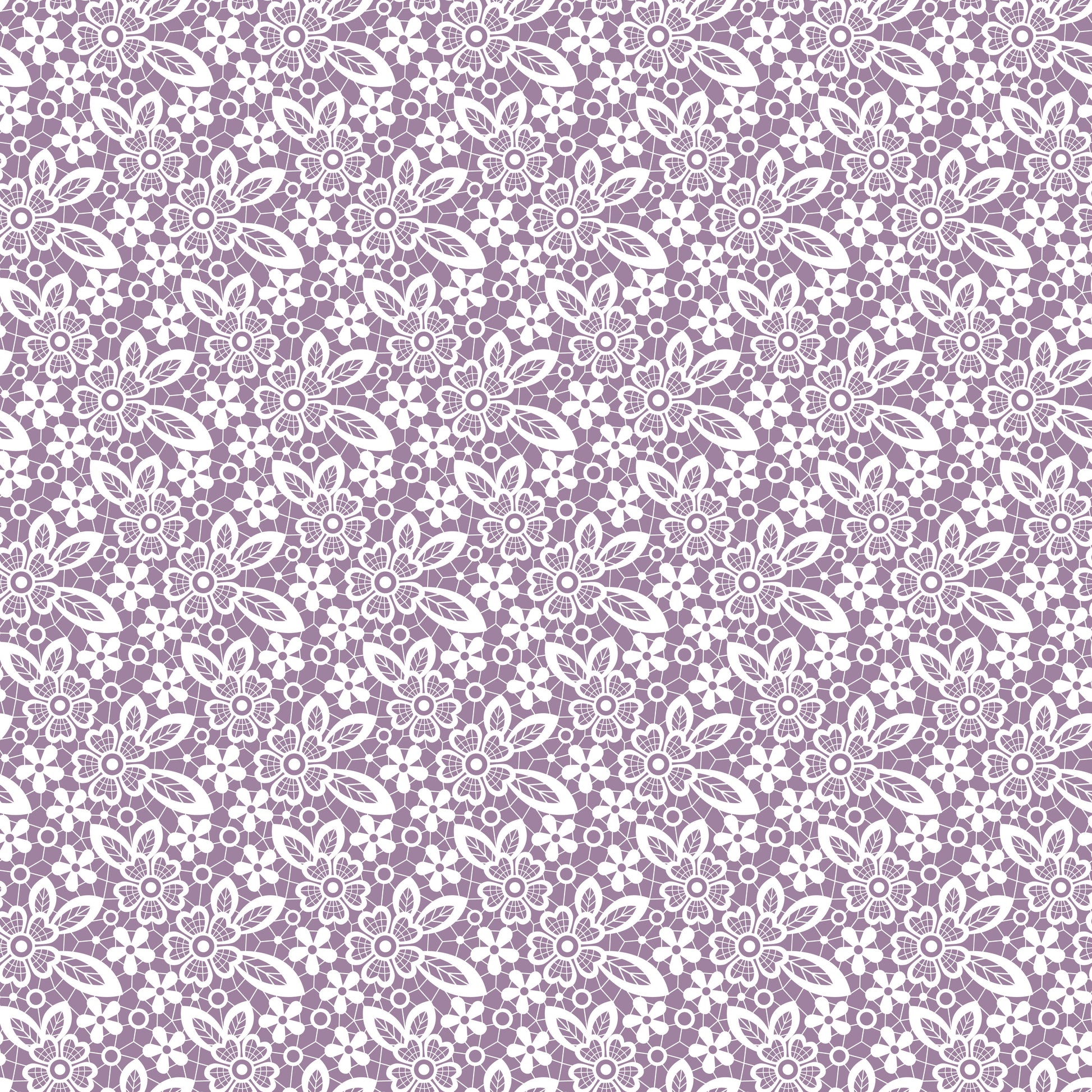 Lilac Lace Flowers 12x12 Patterned Vinyl Sheet
