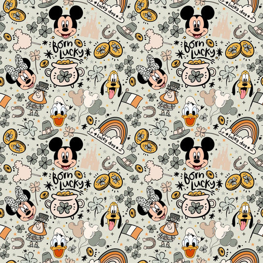 Lucky Day at the Parks 12x12 Patterned Vinyl Sheet