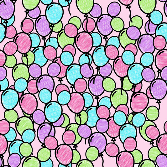Magic Park Balloons 12x12 Patterned Vinyl Sheet
