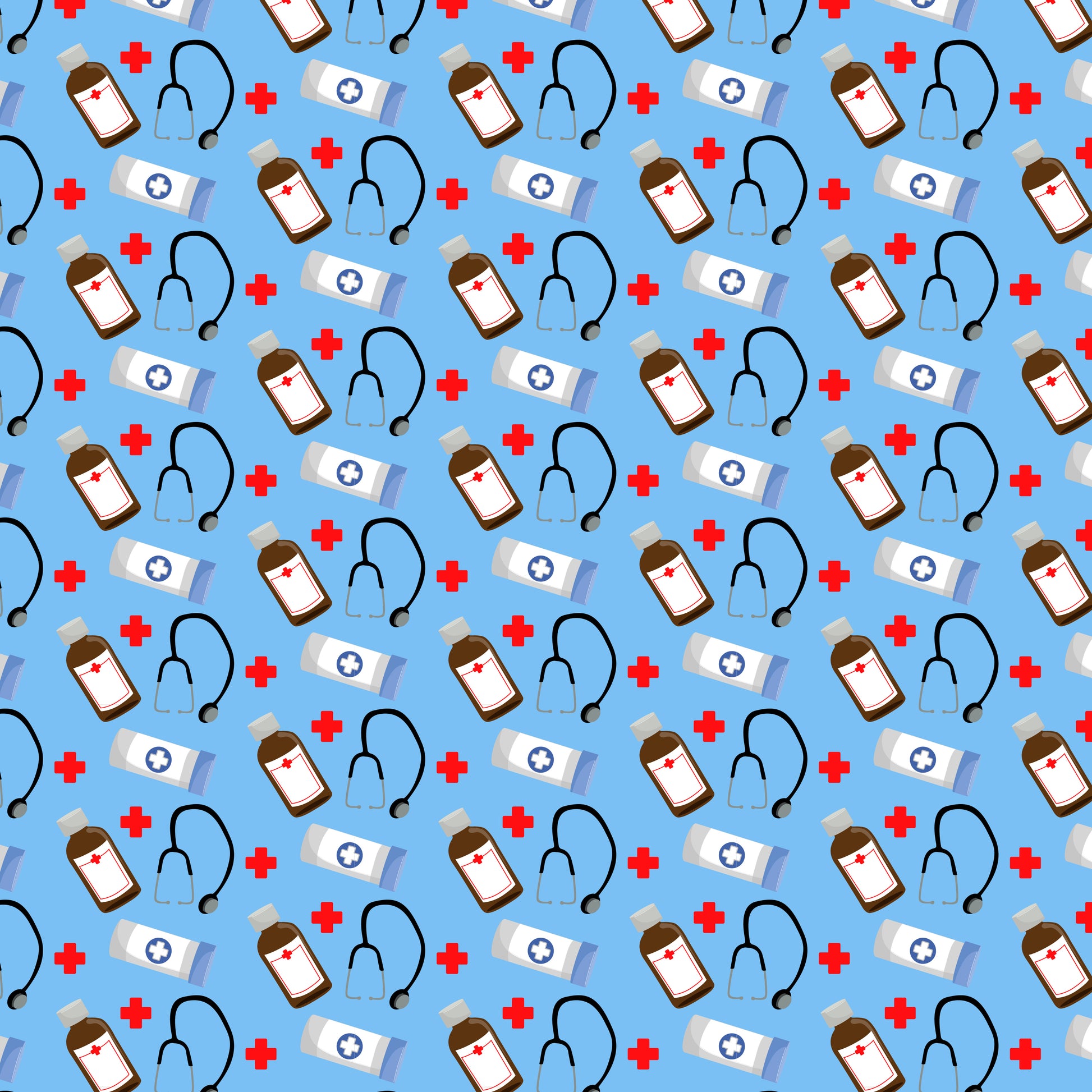 Medical Supplies 12x12 Patterned Vinyl Sheet