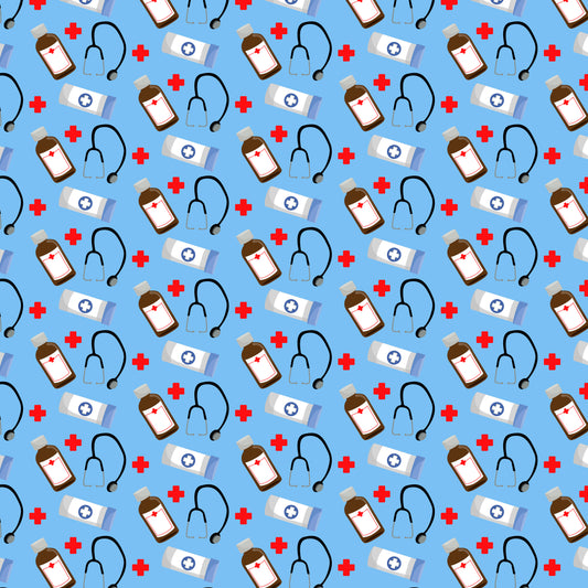 Medical Supplies 12x12 Patterned Vinyl Sheet