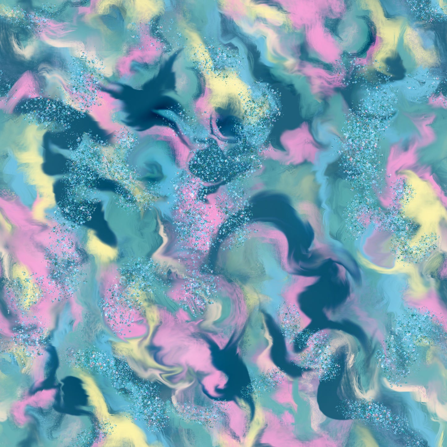 Mermaid Marble Swirls 12x12 Patterned Vinyl Sheet