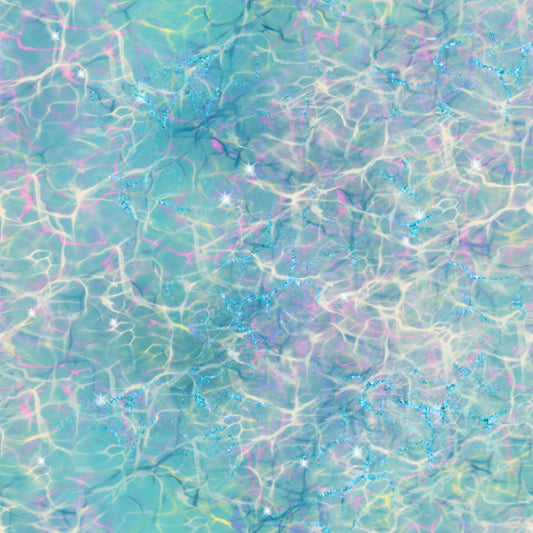 Mermaid Water Ripples 12x12 Patterned Vinyl Sheet