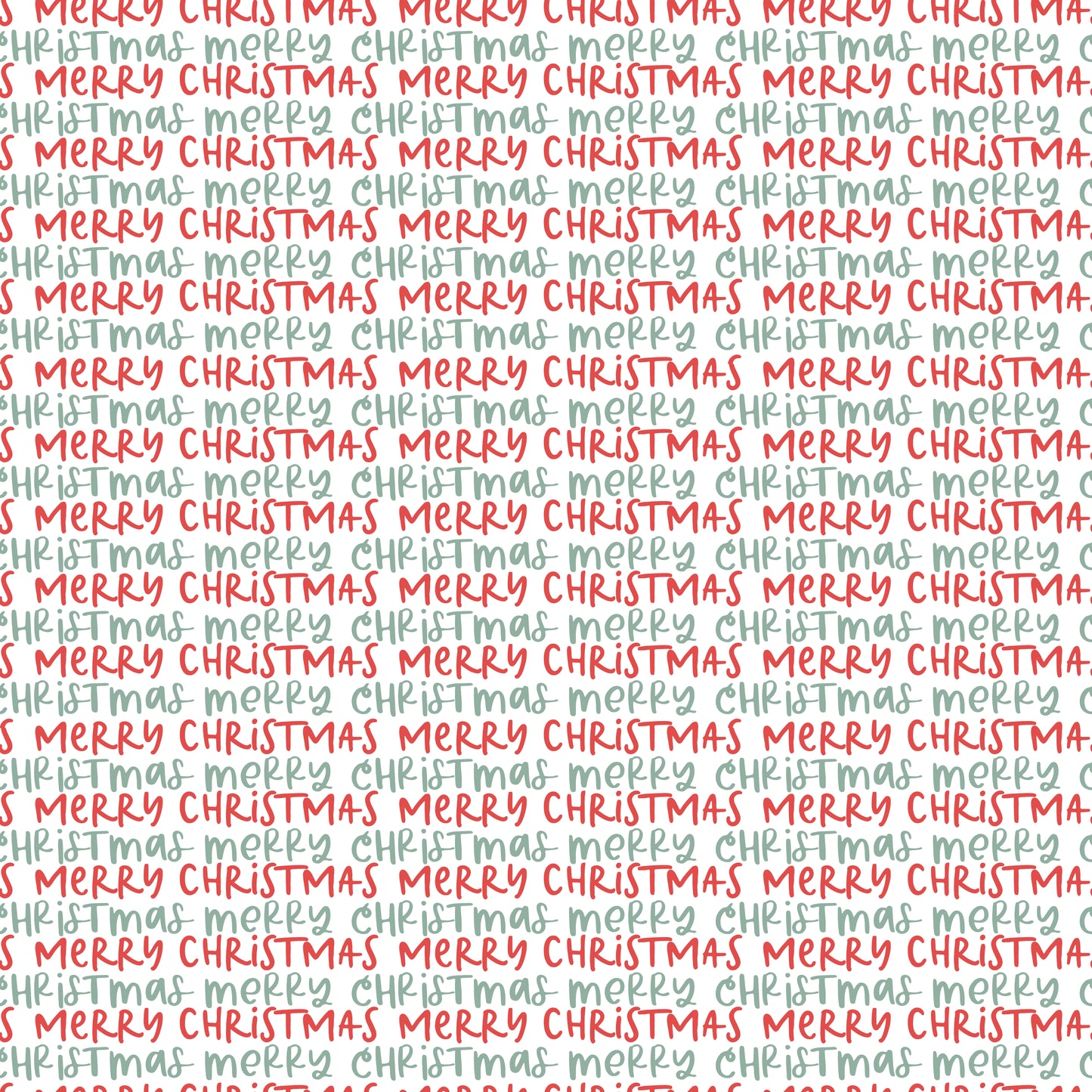 Merry Christmas Text 12x12 Patterned Vinyl Sheet