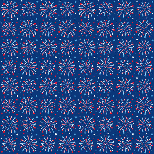 Mini Fireworks 12x12 Patterned Vinyl Sheet