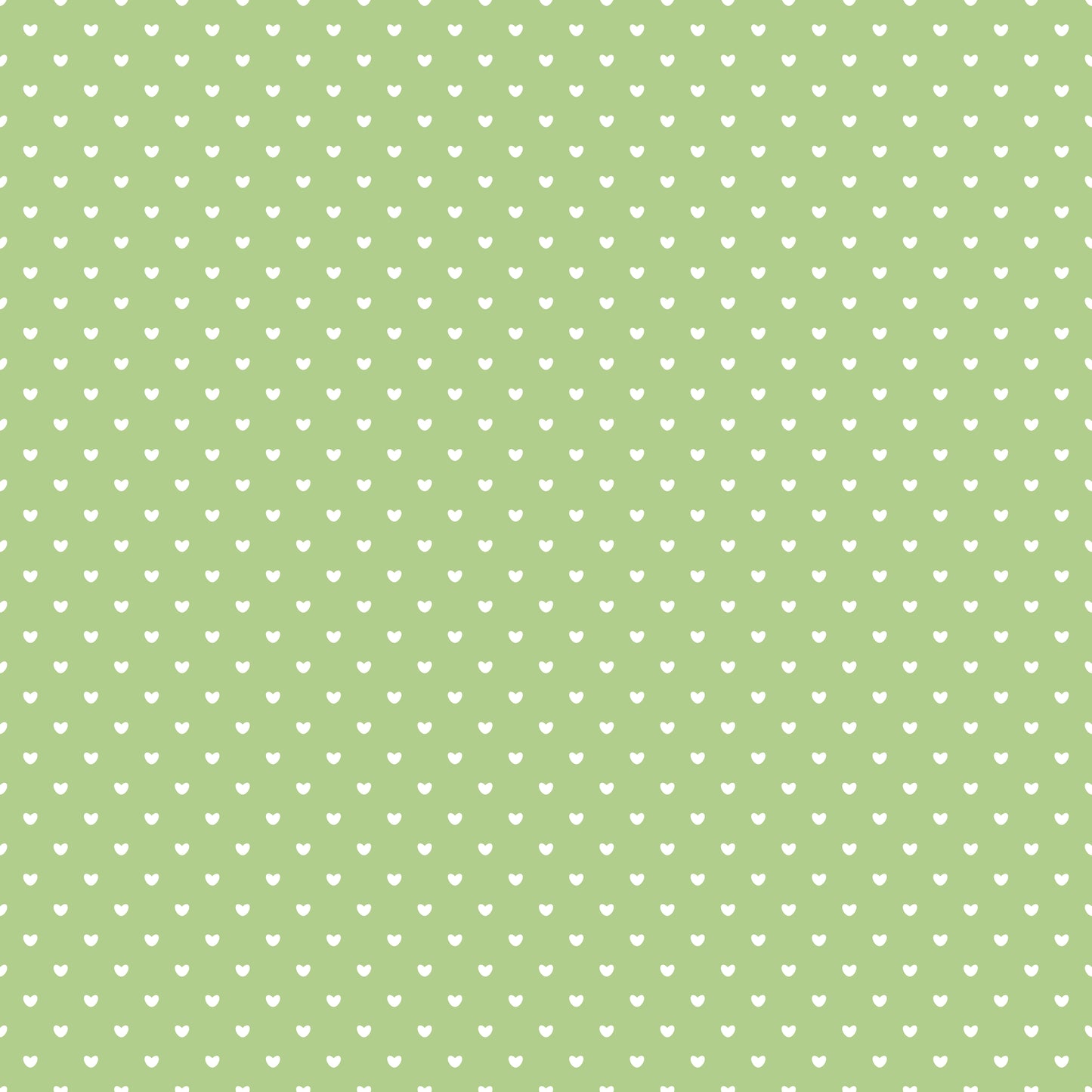 Light Green Mini Hearts Patterned Vinyl Sheet