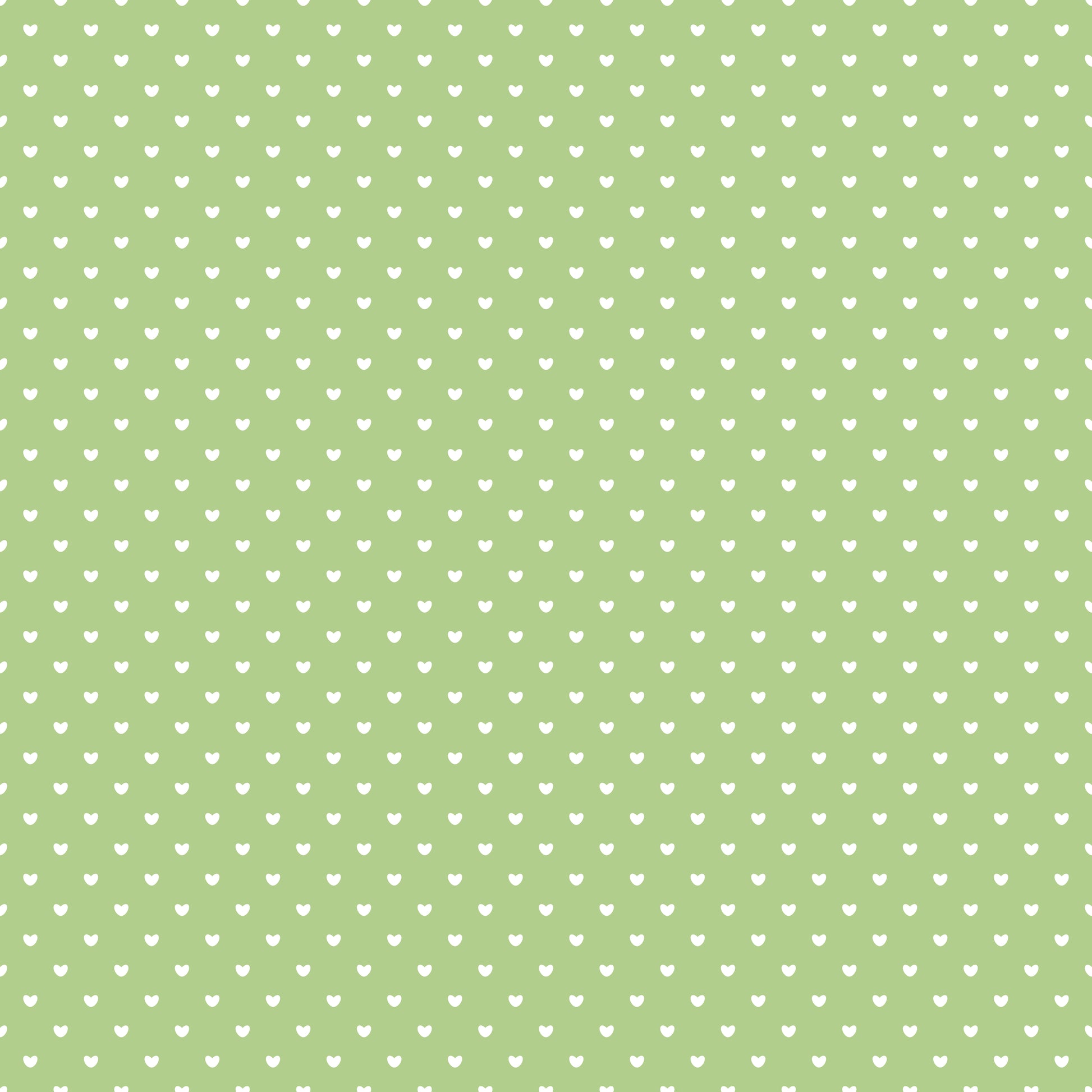 Light Green Mini Hearts Patterned Vinyl Sheet