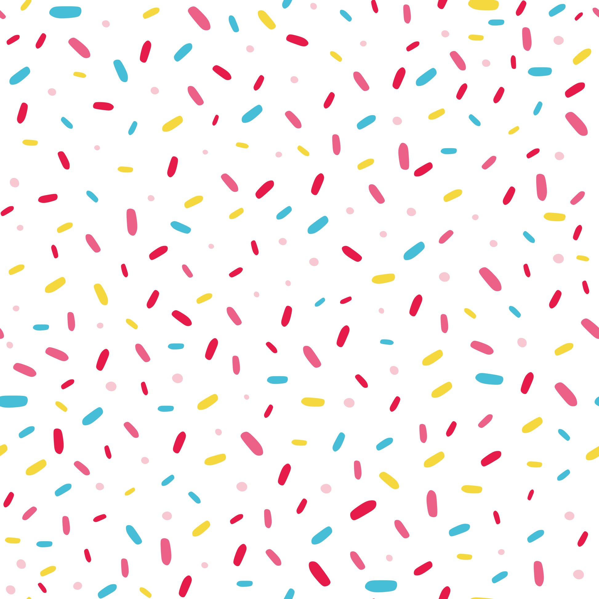 Multicolored Sprinkles 12x12 Patterned Vinyl Sheet