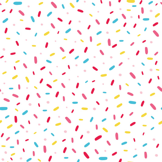 Multicolored Sprinkles 12x12 Patterned Vinyl Sheet