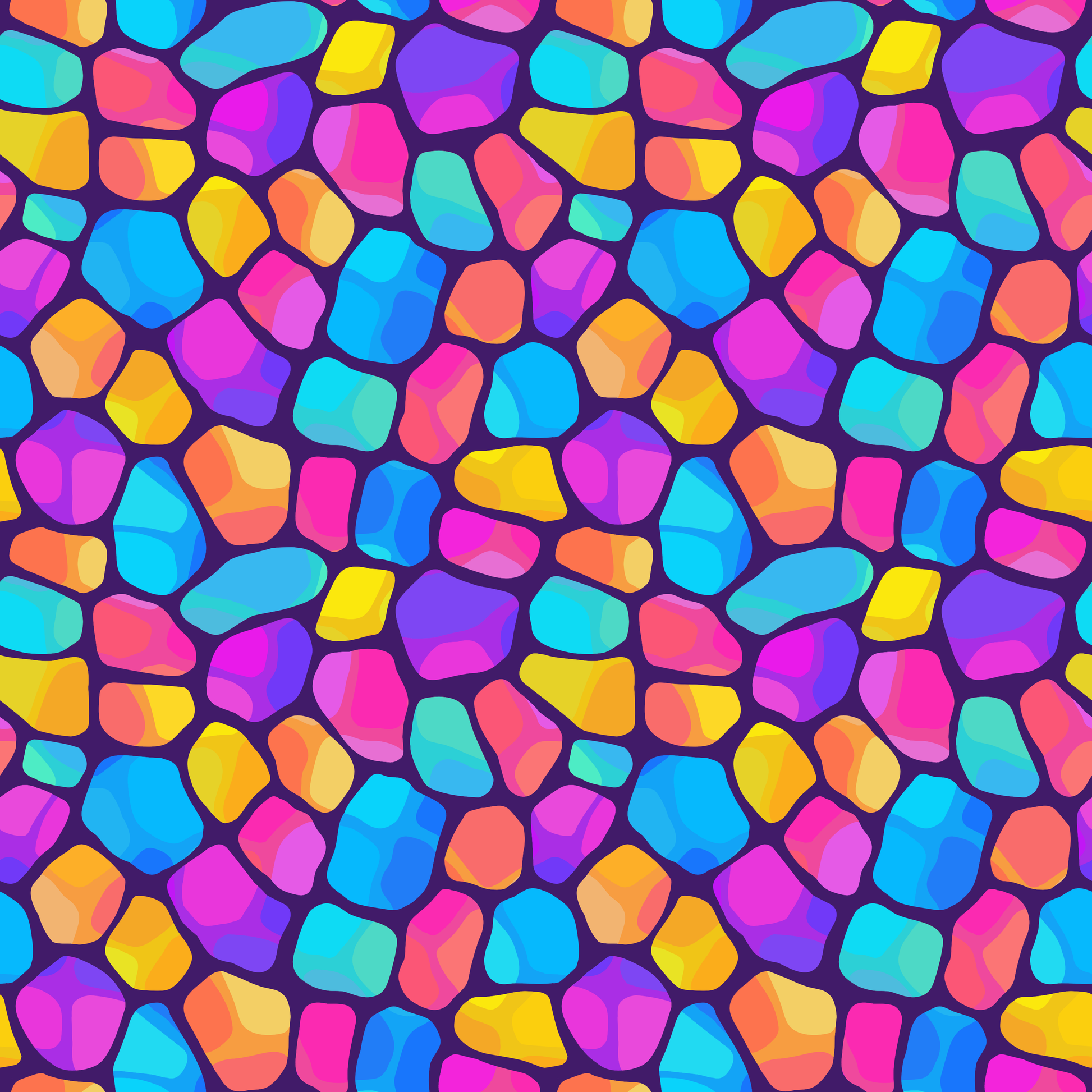 Multicolor Stones 12x12 Patterned Vinyl Sheet