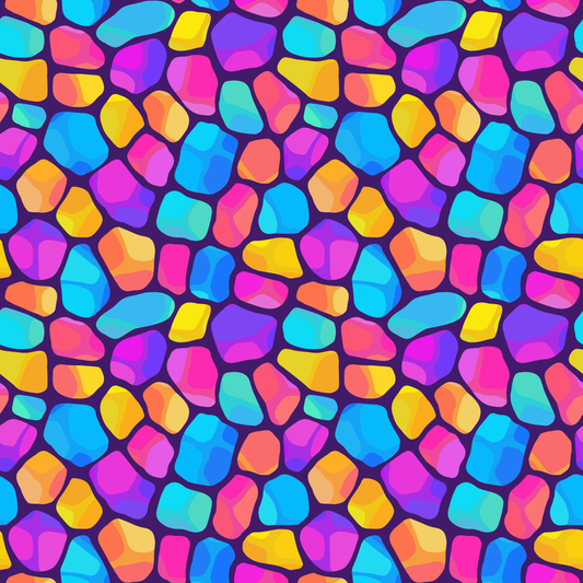 Multicolor Stones 12x12 Patterned Vinyl Sheet