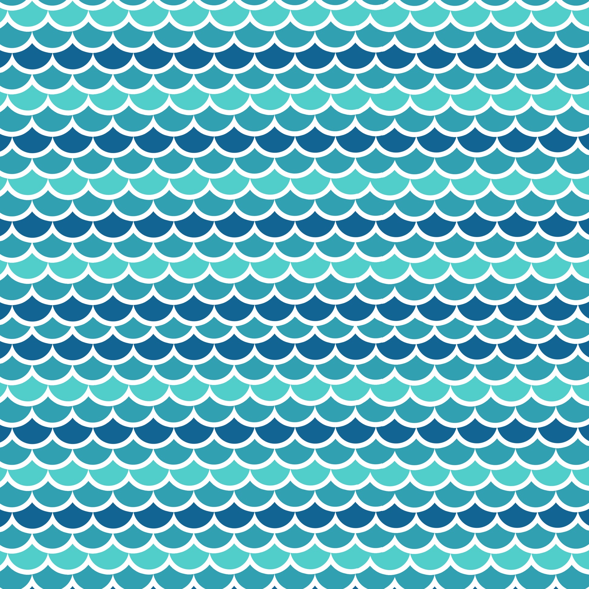 Ocean Mermaid Scales 12x12 Patterned Vinyl Sheet
