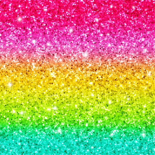 Ombre Glitter Rainbow 12x12 Patterned Vinyl Sheet