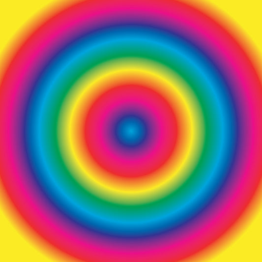 Ombre Rainbow Circle 12x12 Patterned Vinyl Sheet