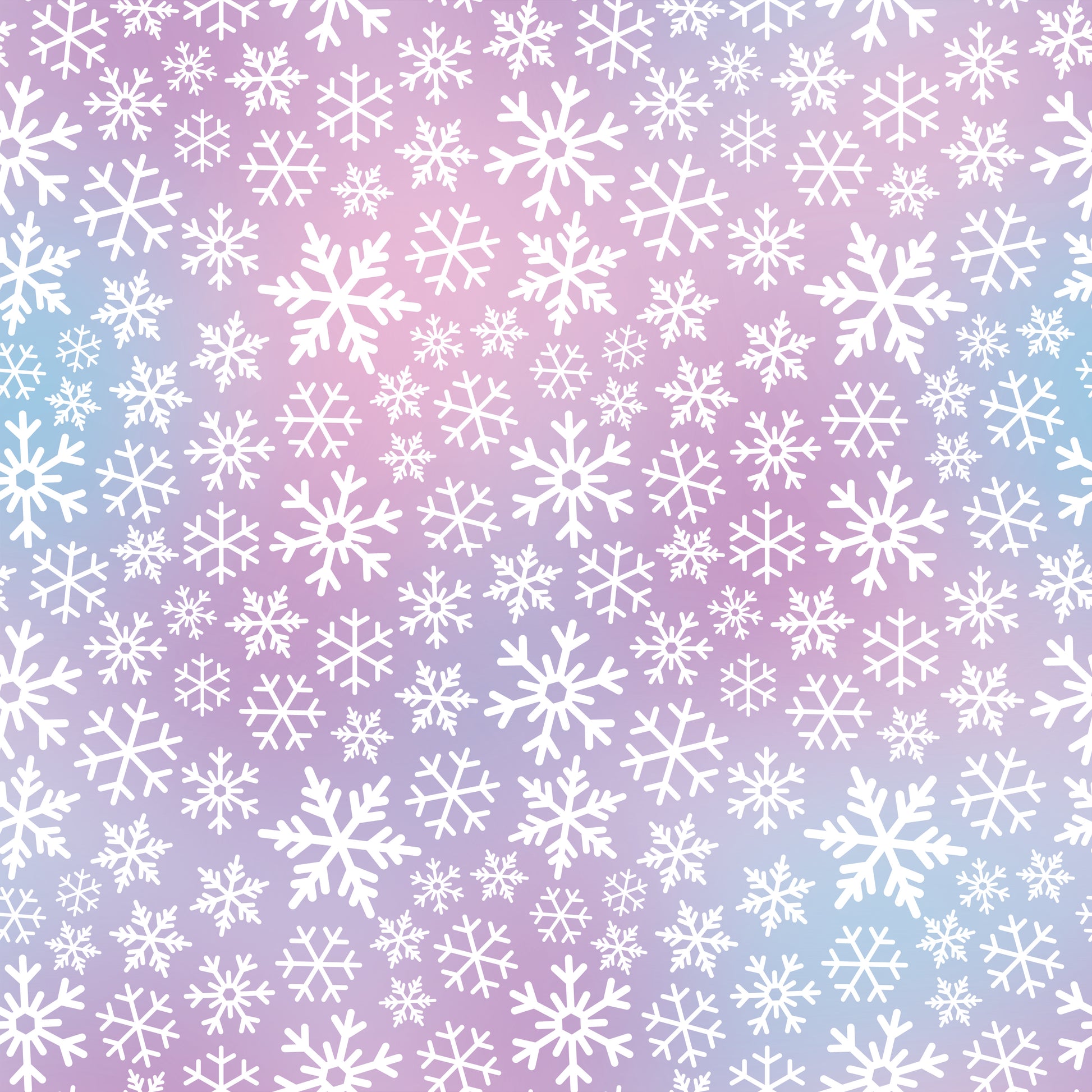 Ombre´ Snowflakes 12x12 Patterned Vinyl Sheet