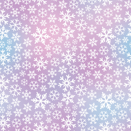 Ombre´ Snowflakes 12x12 Patterned Vinyl Sheet