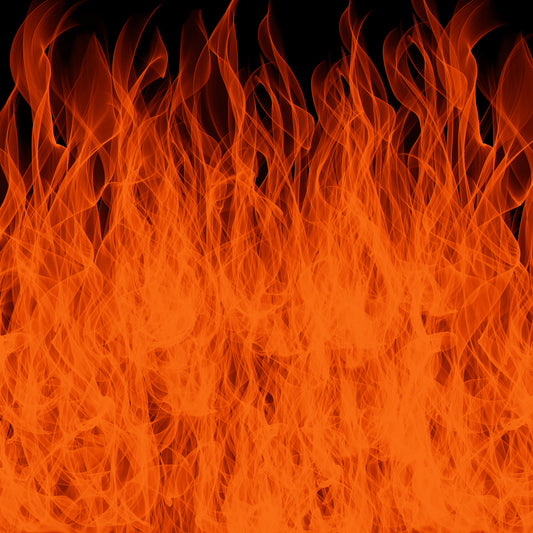 Roaring Orange Flames 12x12 Patterned Vinyl Sheet
