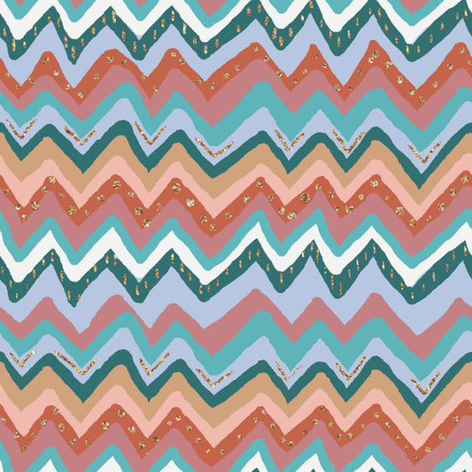 Boho Zigzag 12x12 Patterned Vinyl Sheet