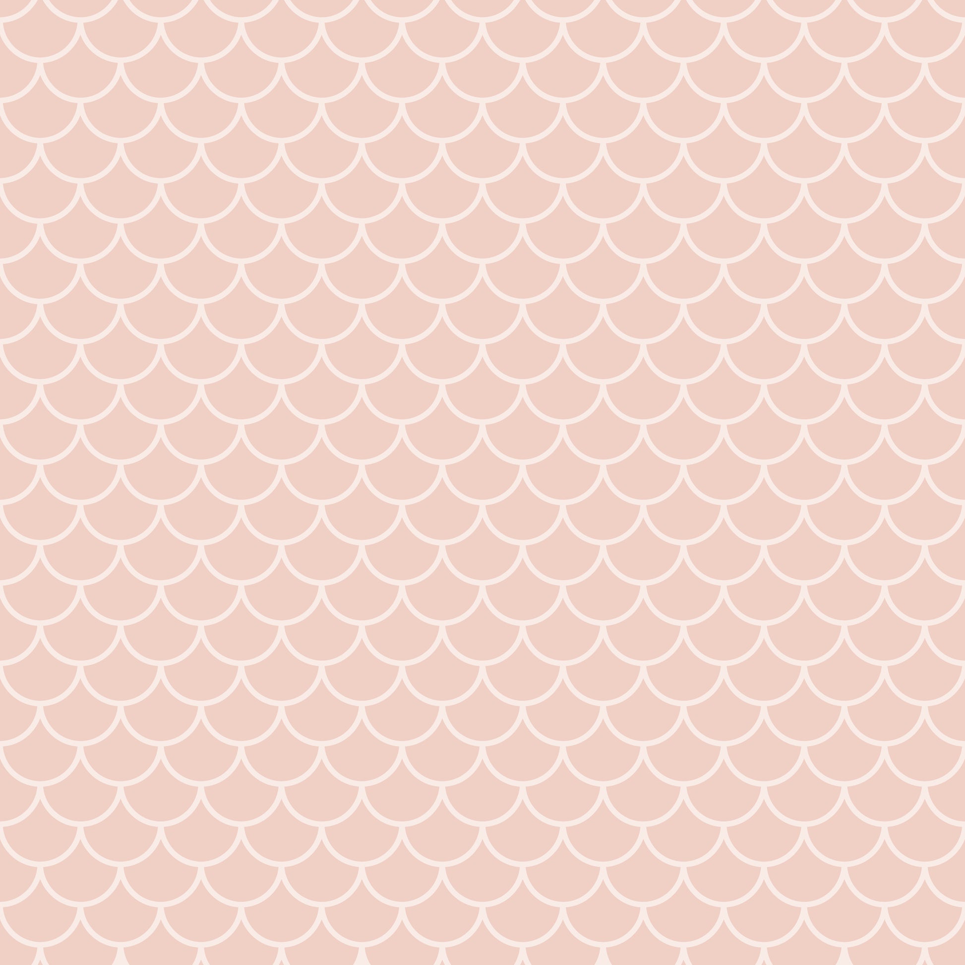 Pale Pink Mermaid Scales Patterned Vinyl Sheet
