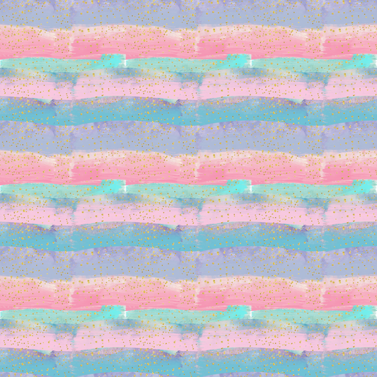 Pastel Paint Brushstrokes Patterned Vinyl Sheet
