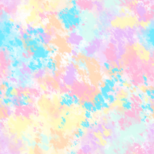Rainbow Pastel Splatter 12x12 Patterned Vinyl Sheet
