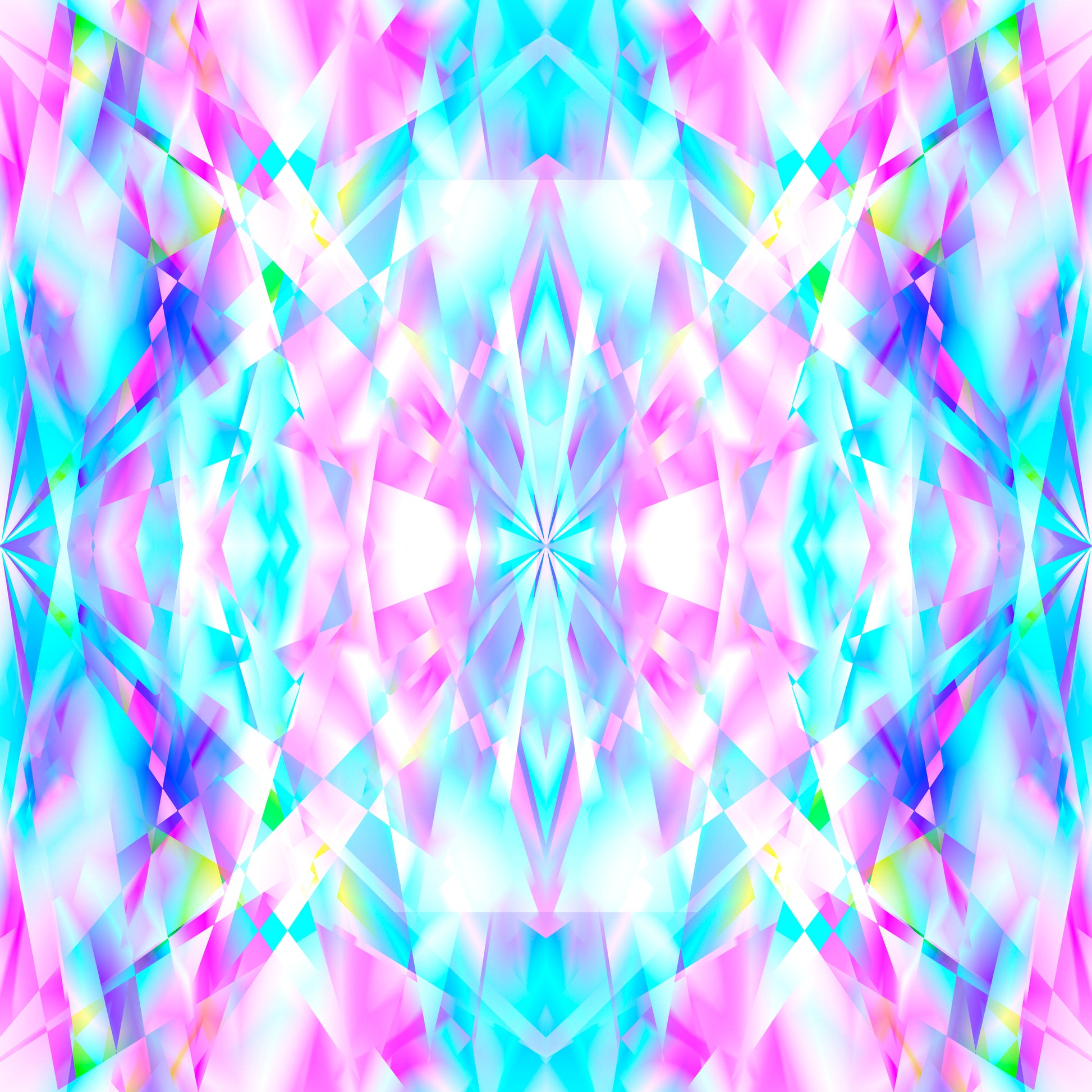Pink & Blue Kaleidoscope 12x12 Patterned Vinyl Sheet