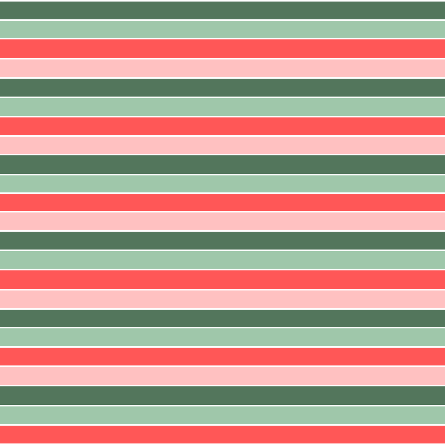 Pink, Green & Red Christmas Stripes 12x12 Patterned Vinyl Sheet
