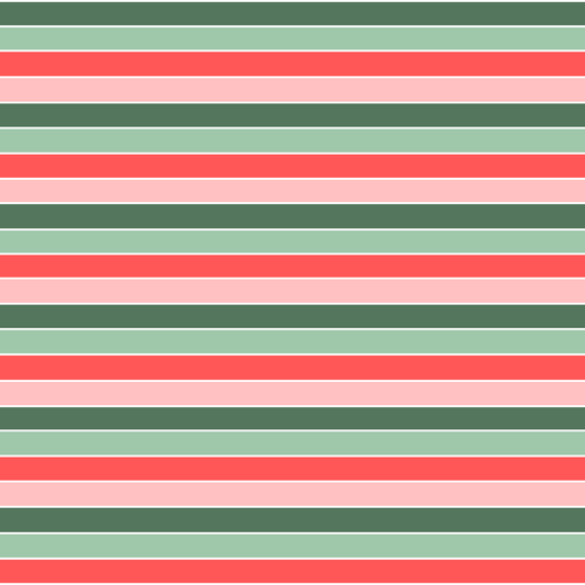 Pink, Green & Red Christmas Stripes 12x12 Patterned Vinyl Sheet