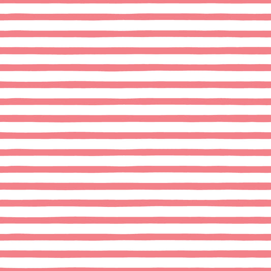 Pink & White Watercolor Stripes 12x12 Patterned Vinyl Sheet
