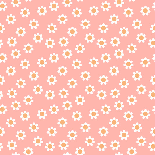 Pink Daisies 12x12 Patterned Vinyl Sheet
