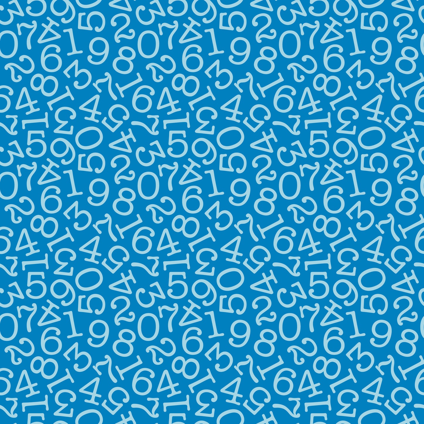 Primary Numbers 12x12 Patterned Vinyl Sheet