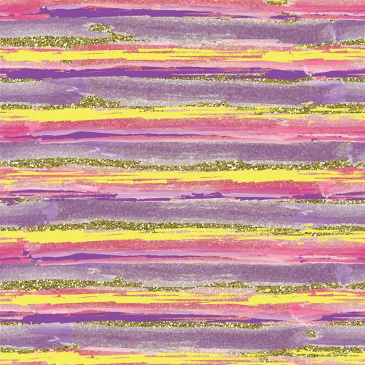 Princess Glitter Stripes Patterned Vinyl Sheet