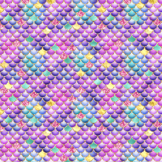 Purple Mermaid Scales 12x12 Patterned Vinyl Sheet