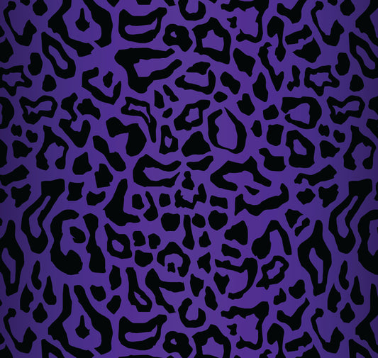 Purple Leopard Print 12x12 Patterned Vinyl Sheet